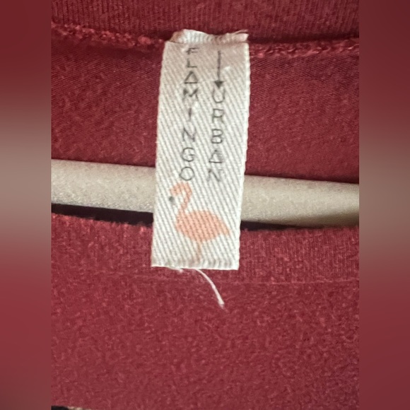 Coral, black, and leopard print knot top - Picture 2 of 3